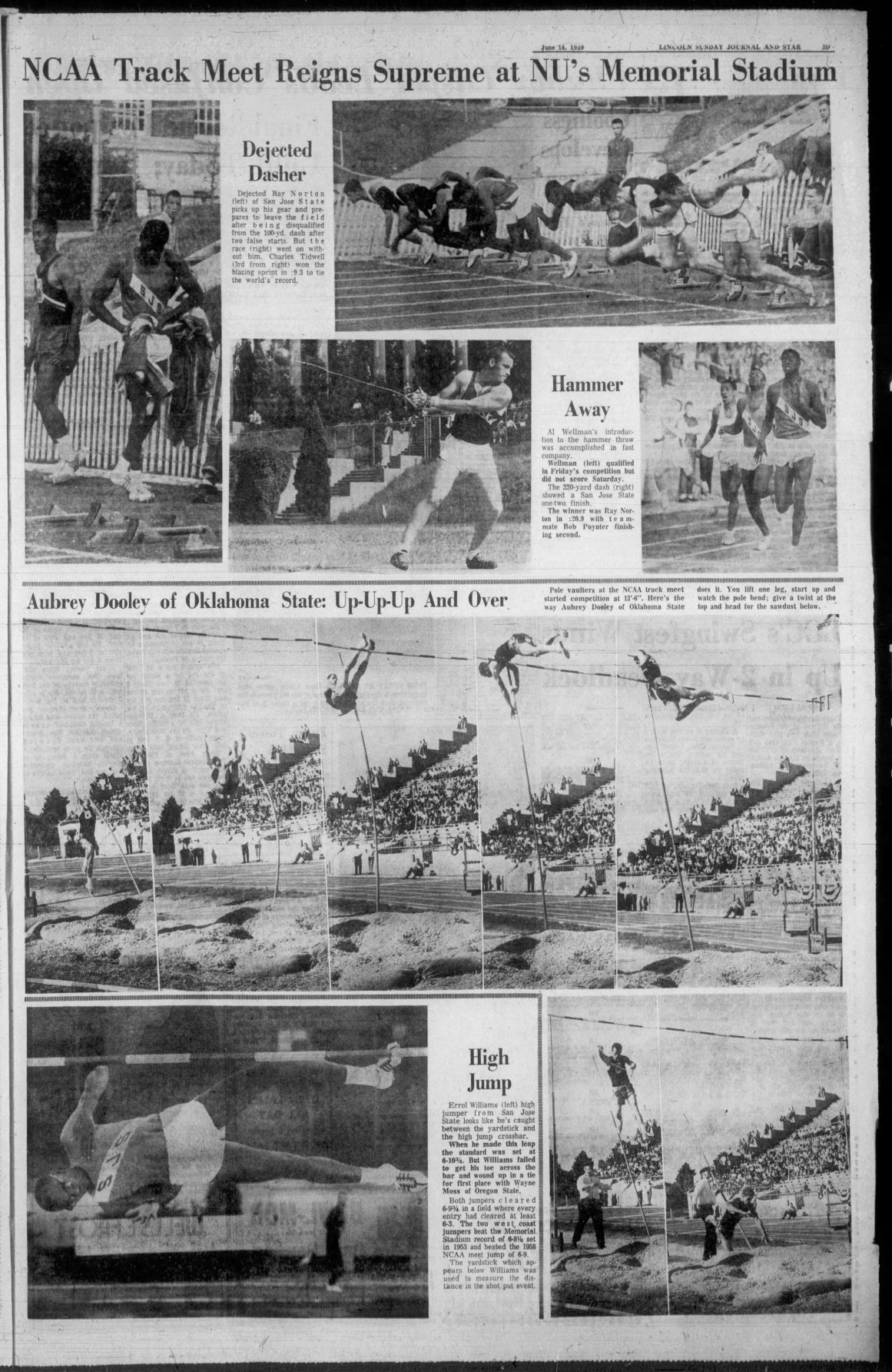 Photos from the 1959 NCAA track championships